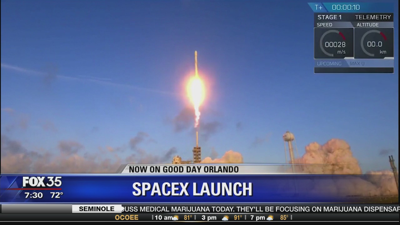 SpaceX launches and lands Falcon 9 rocket