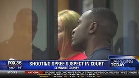 Shooting spree suspect in court