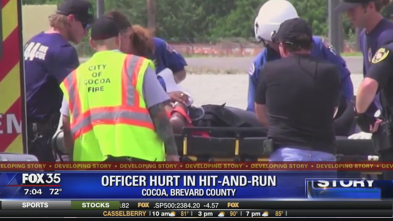 Officer hurt in hit-and-run | FOX 35 Orlando