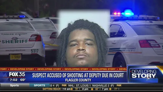 Suspect accused of shooting at deputy due in court