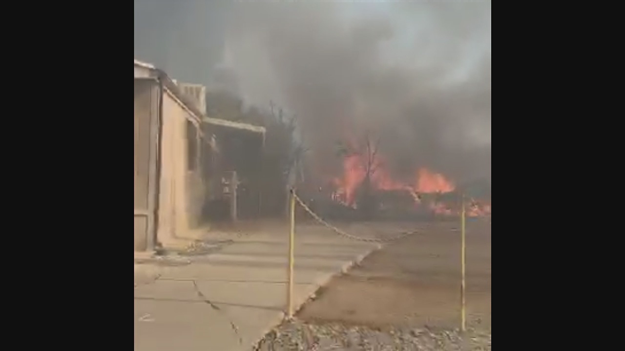 New video of Sandalwood fire in Calimesa
