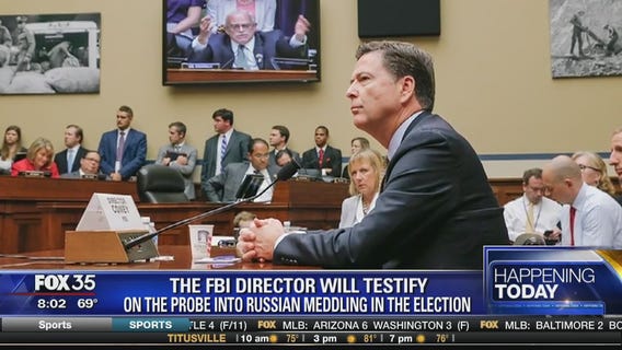 FBI director will testify on the probe into Russian meddling in the election