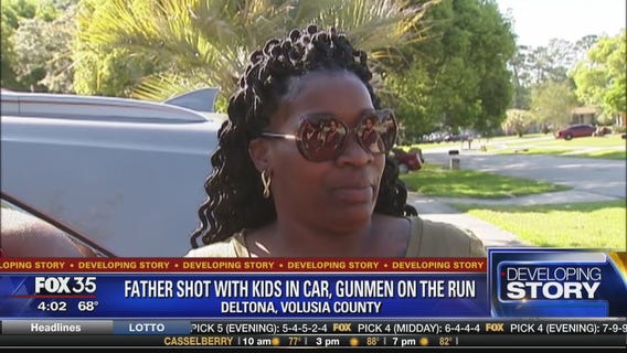 Father shot with kids in car, gunmen on the run