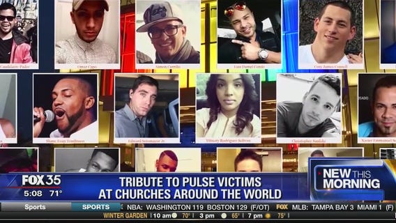 Tribute to Pulse victims at churches around the world