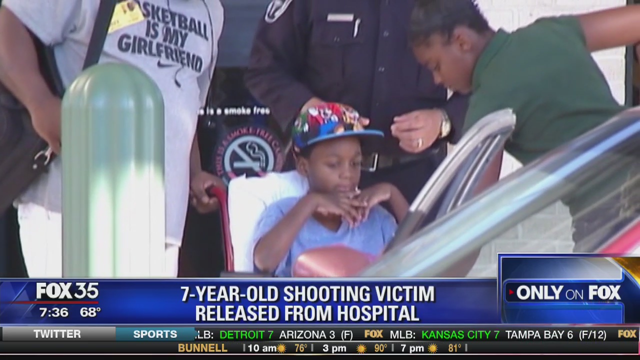 7-year-old shooting victim released from hospital