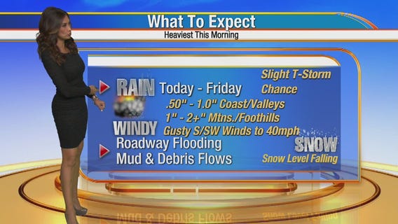 Maria Quiban's Wednesday morning weather forecast