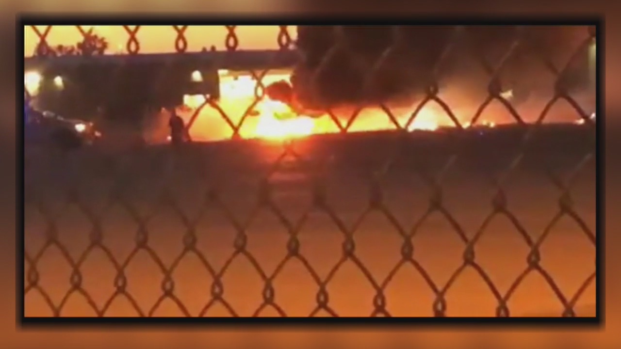 Pilot killed in fiery plane crash in Fullerton