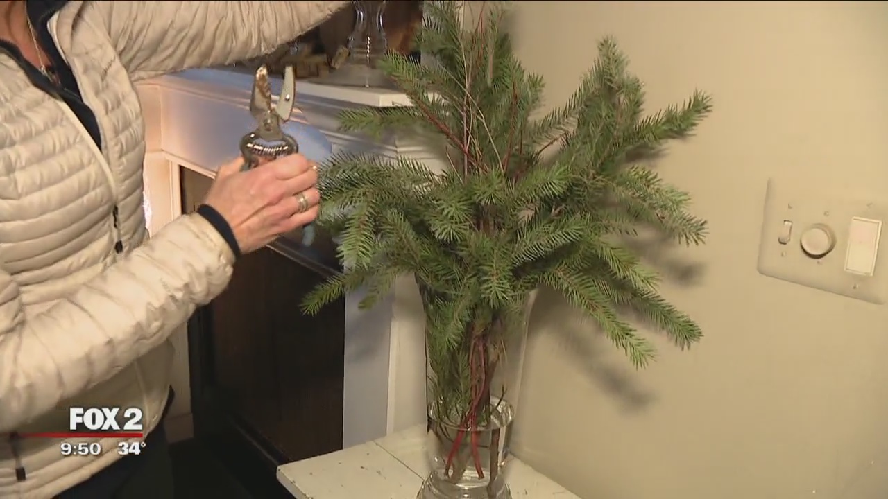 Using holiday greens around the house with Jill of All Trades