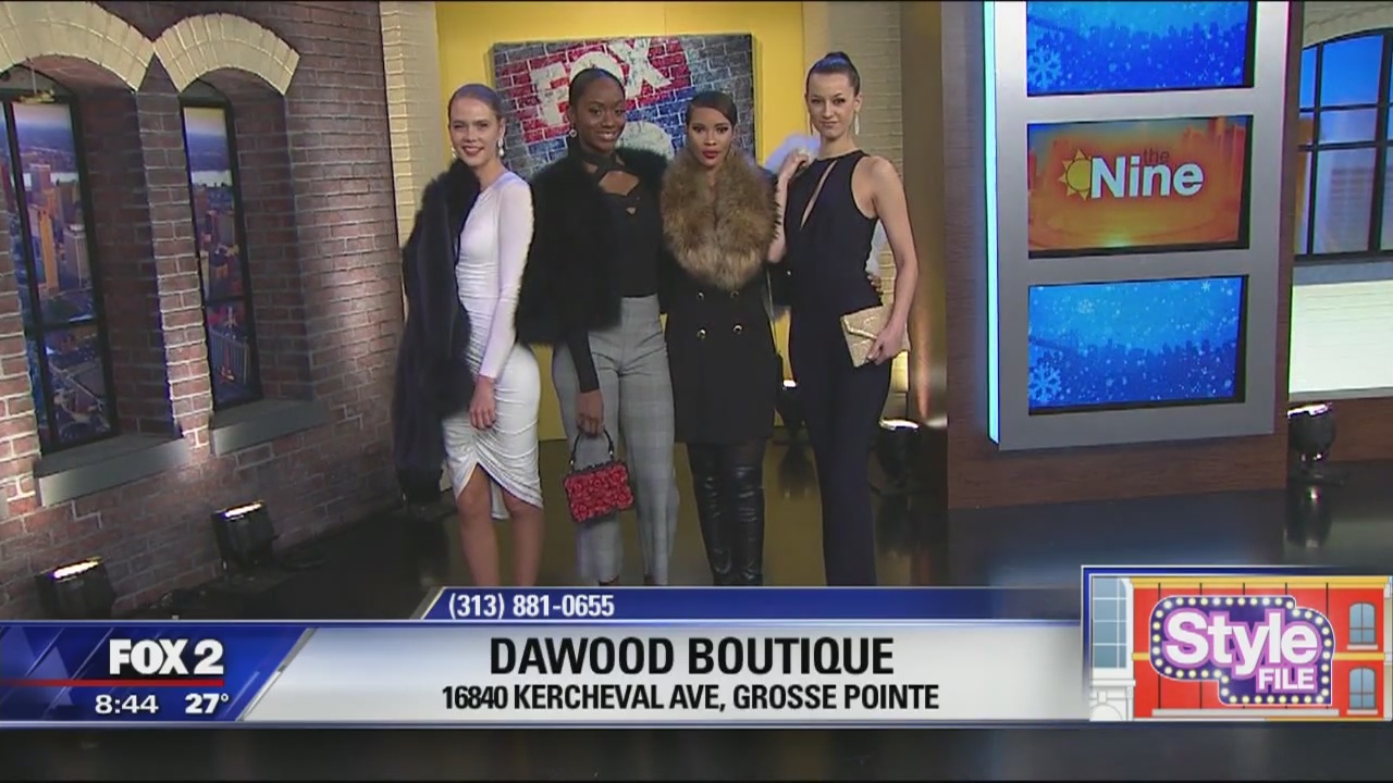 Holiday party attire with Dawood Boutique