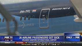 26 airline passengers get sick