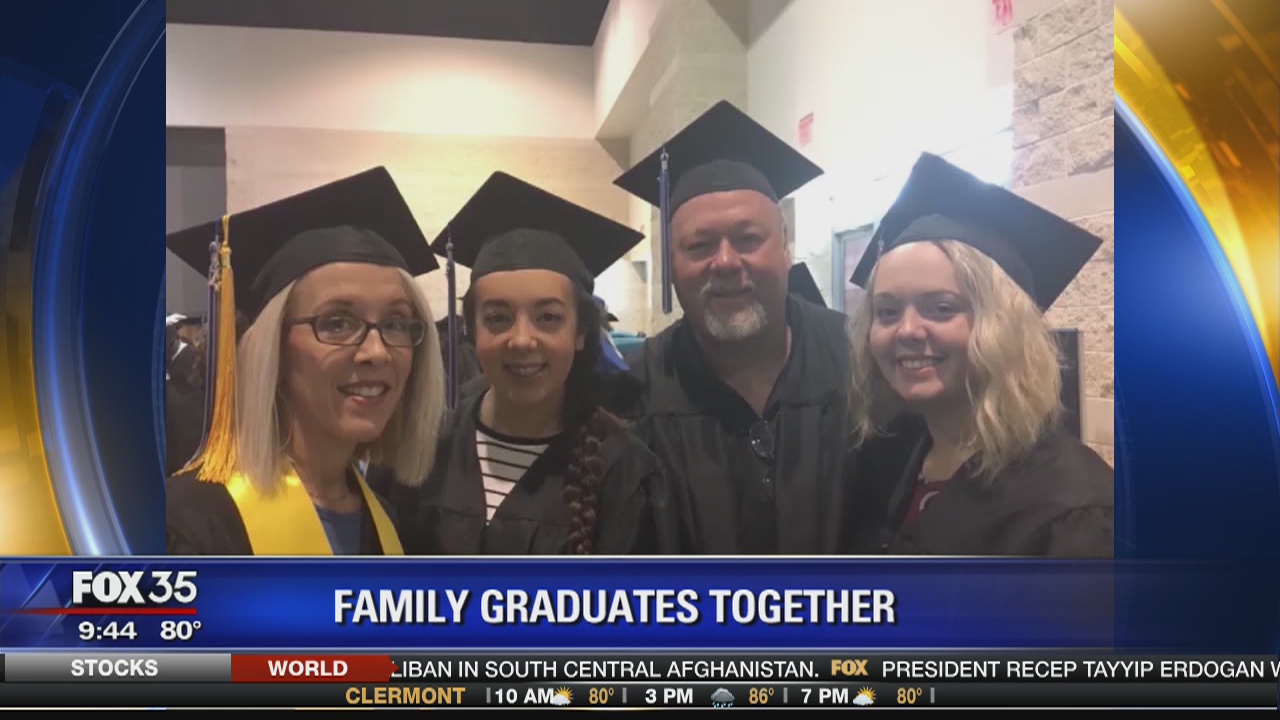 Family graduates together