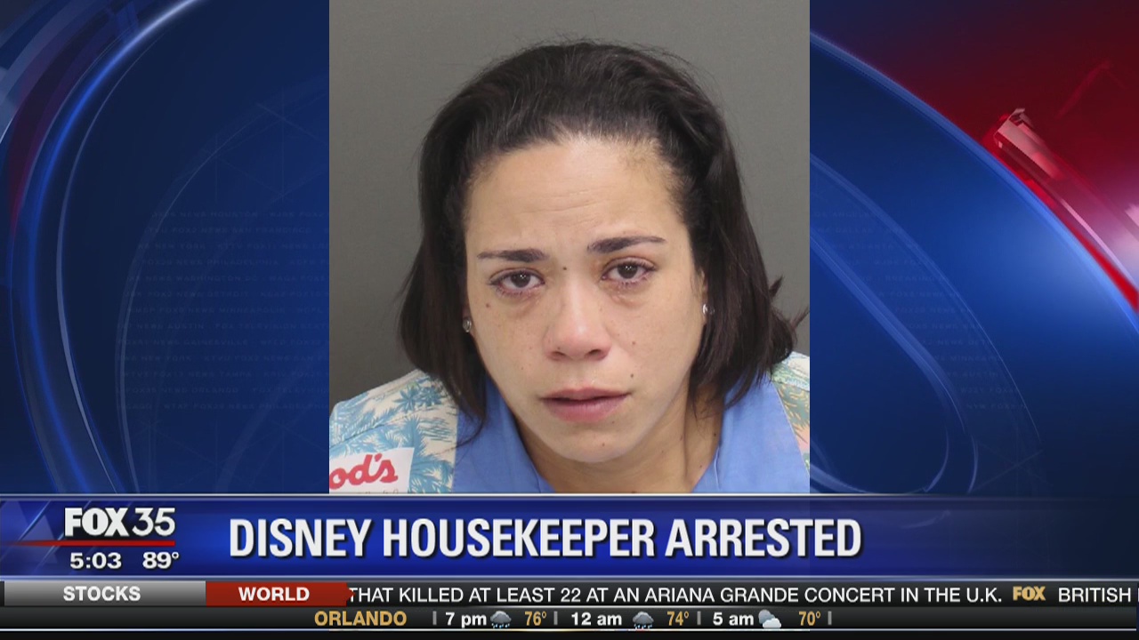 Disney housekeeper arrested