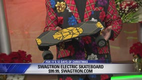 12 Days of Christmas Giveaway: scooter bike, electric skateboard and kick start scooter, Vizio Smart TV