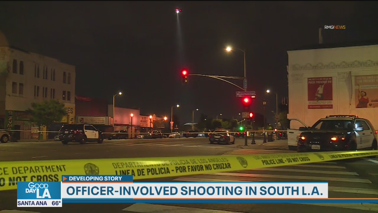 Two injured in officer-involved shooting in South Los Angeles | FOX 11 ...