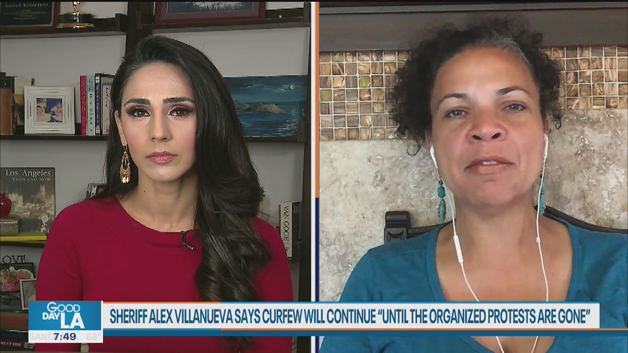 BLM co-founder responds after Sheriff Villanueva says curfew will continue 'until the organized protests are gone'