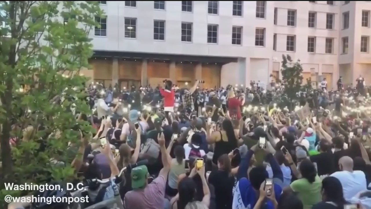 Powerful moments from this week's peaceful protests nationwide