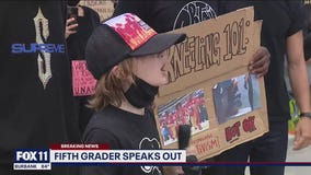 Peaceful protesting in the beach communities