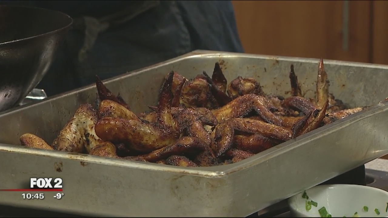 Super Bowl wings with Chef Maxcel Hardy
