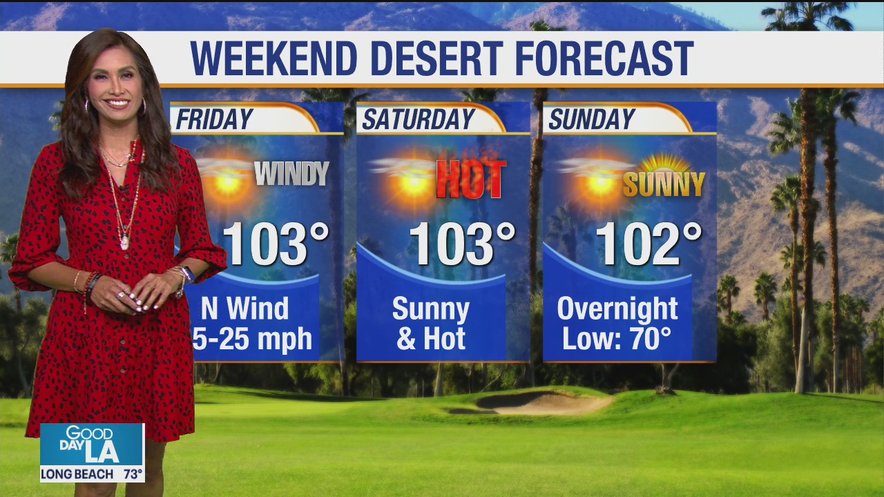 Weekend desert forecast for October 16-18