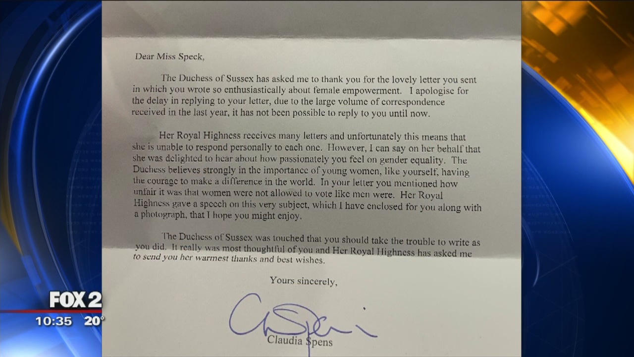 A Royal Response from Kensington Palace