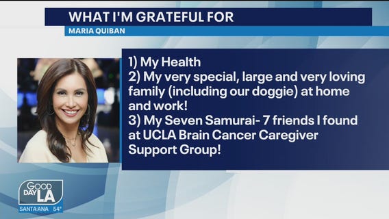 Maria Quiban shares what she's thankful for