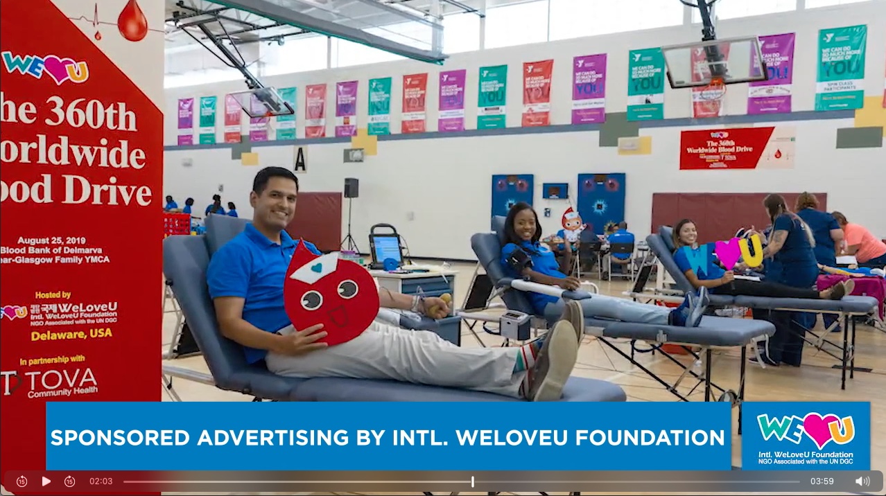 SPONSORED ADVERTISING by INTL. WELOVEU FOUNDATION: Safe blood drive on Sunday, Jan 17