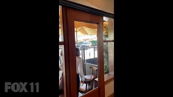 Video shows person being treated after shooting at Beverly Hills restaurant