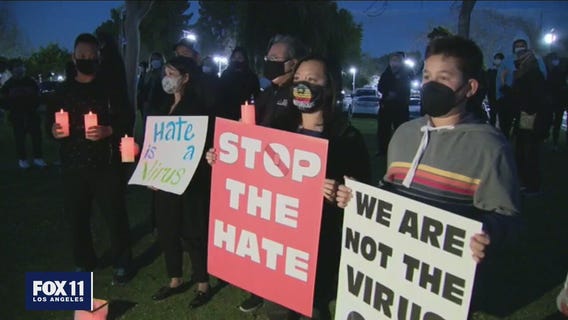 Asian American community in Garden Grove takes stand at 'No Hate' vigil