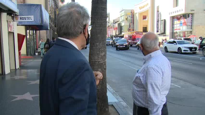 FOX 11's Hal Eisner, Joab Perez taken to hospital after being hit by suspected DUI driver in Hollywood