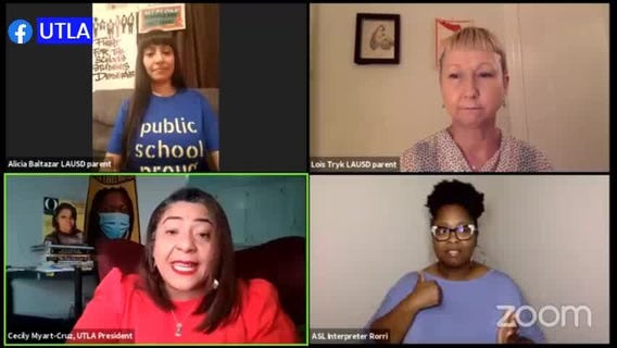 UTLA rejects sending teachers back to in-person learning unless union's demands are met