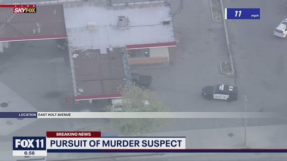 Chase involving possible murder suspect ends in crash