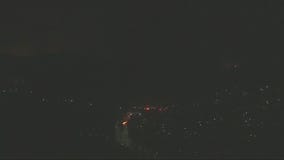 Crews respond to brush fire in Pacific Palisades