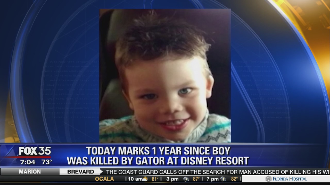 Today marks 1 year since boy was killed by gator at Disney Resort