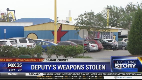 Deputy's weapons stolen