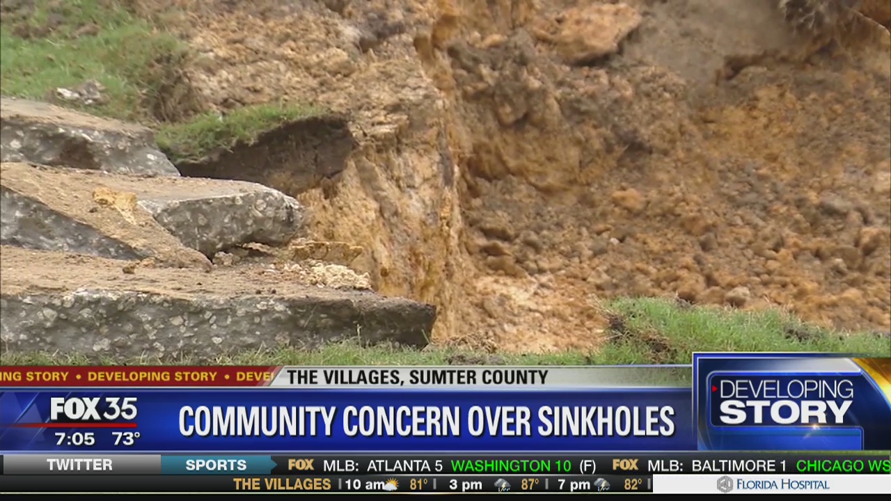 Community concerned over sinkholes