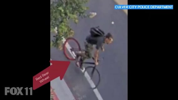 Culver City jogger attack: Police release video of bicyclist accused of hitting woman