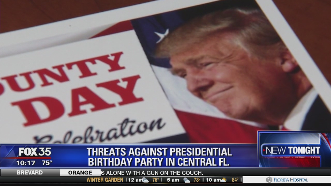 Group throwing birthday bash for Trump gets threats