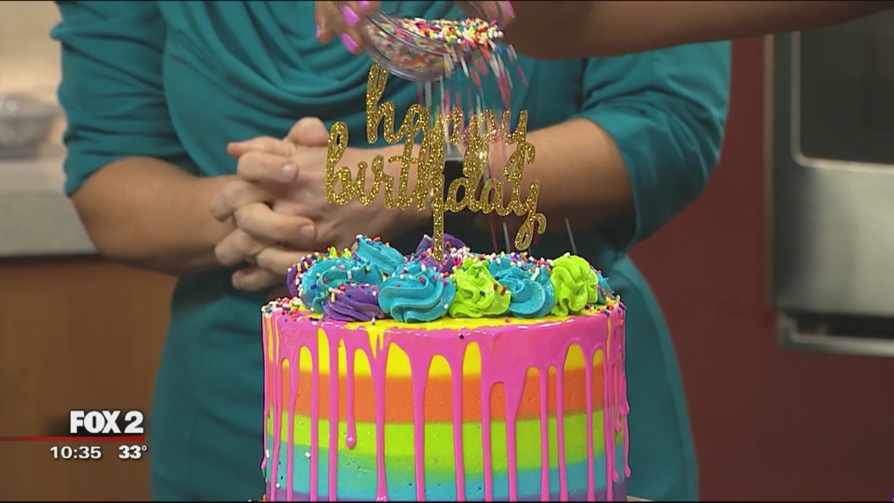 Sweet Birthday Treats: a lesson in making a "drip" cake