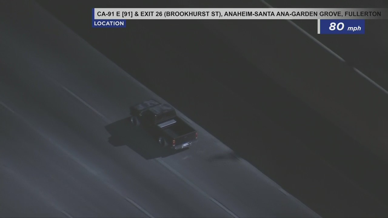 Possibly stolen pickup truck leads CHP, LASD on chase across LA County