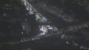 Holiday Traffic: Travelers pack the 5 Freeway in South Los Angeles