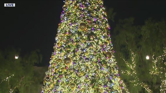 LA's Union Station celebrates the return of the annual tree lighting
