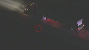 Police Chase: Tire falls off suspected stolen big rig mid-pursuit