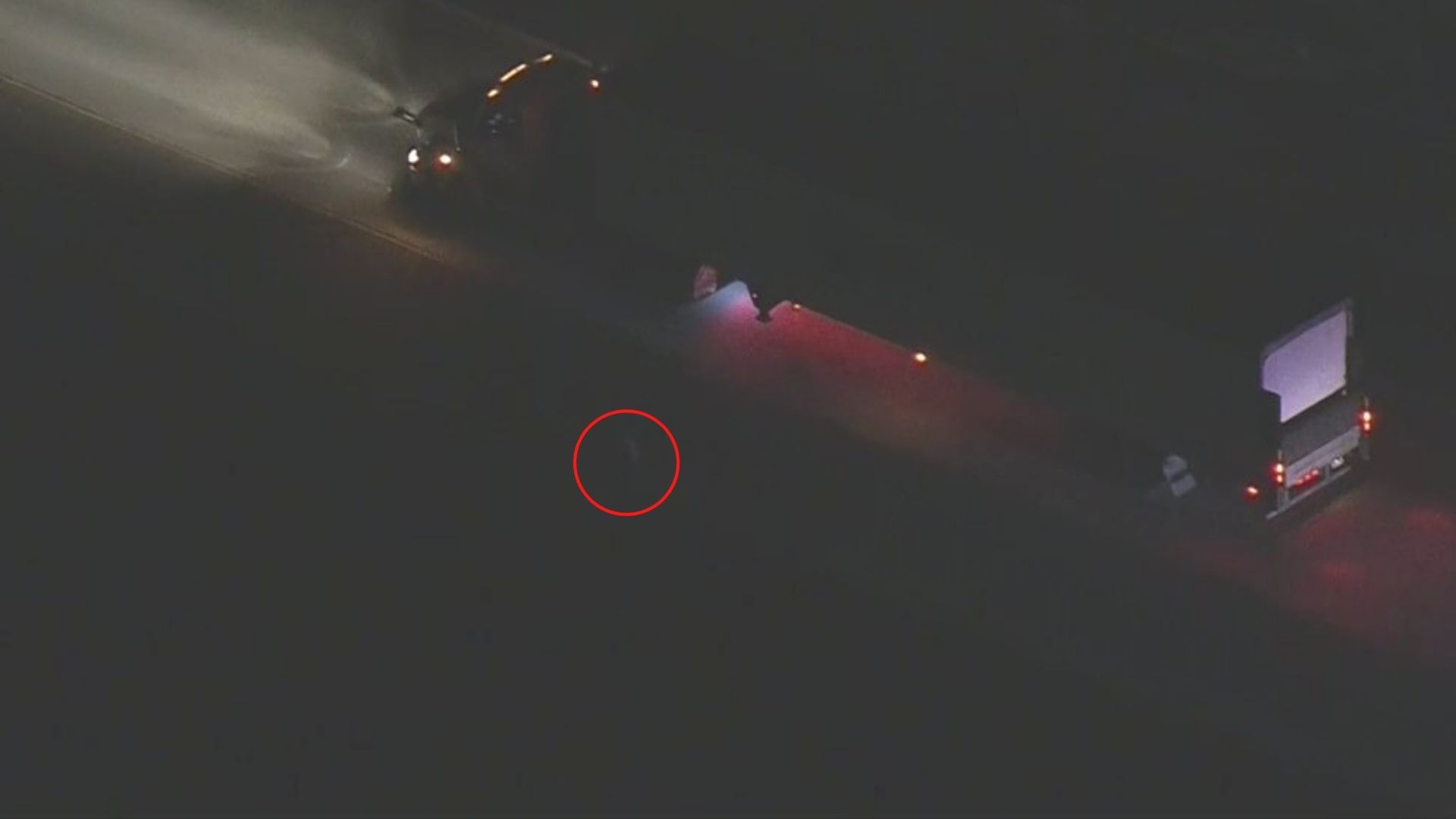 Police Chase: Tire falls off suspected stolen big rig mid-pursuit