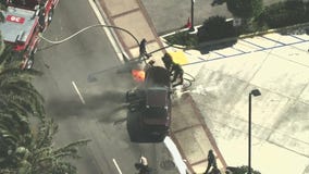 LA County chase ends in fiery crash