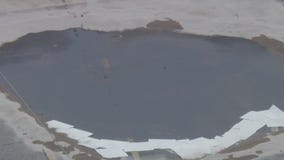 Oil leak in Montebello