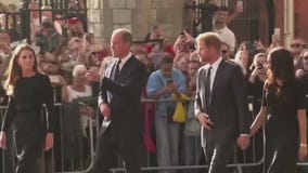 Prince William & Kate Middleton reunite with Prince Harry and Meghan Markle after Queen Elizabeth's death