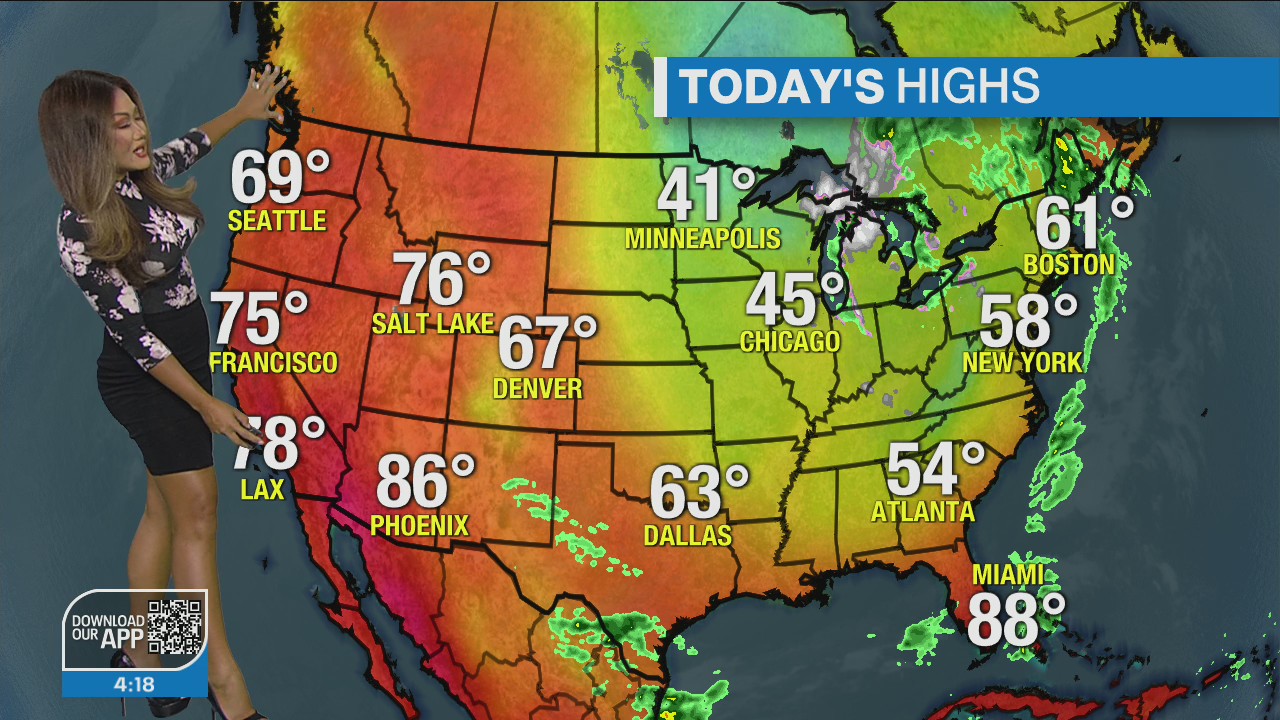 Weather Forecast for Tuesday, Oct. 18
