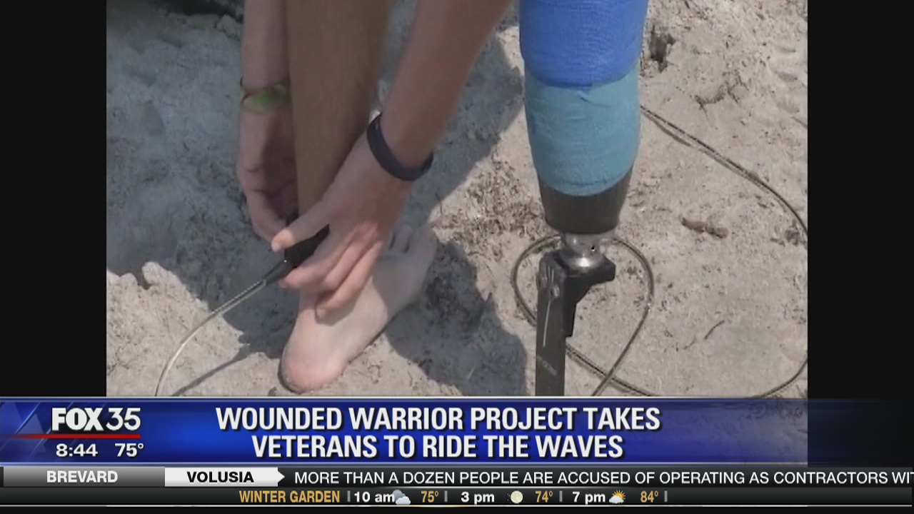 Wounded Warrior project takes veterans to ride the waves