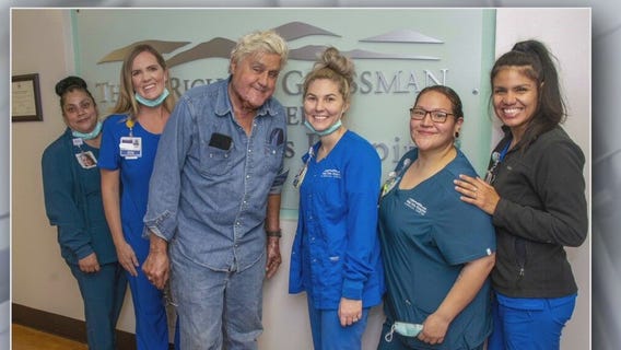 Jay Leno out of hospital after suffering serious burns