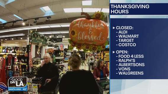 Stores open and closed for Thanksgiving
